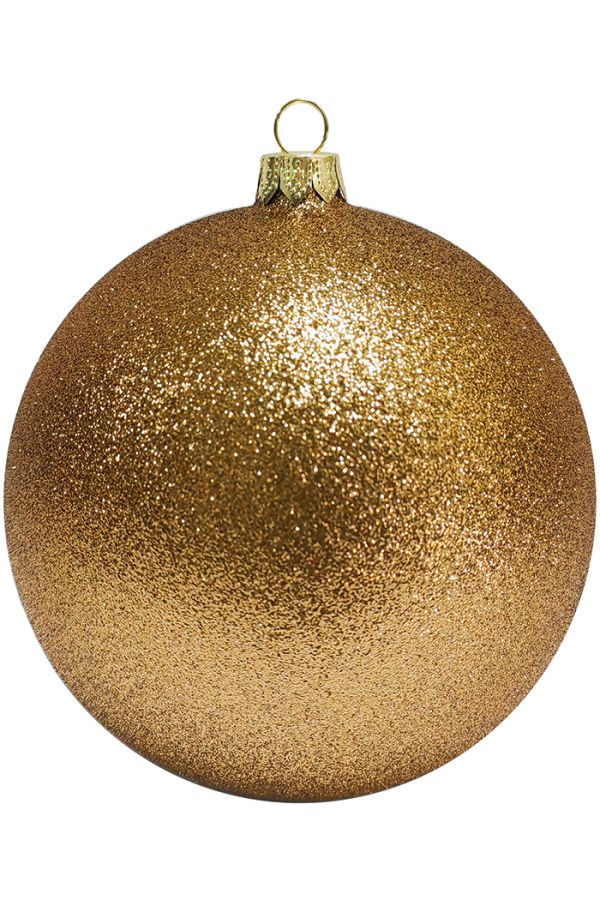 Пластиковый шар Искристый 11,5 и 13,5 см медный