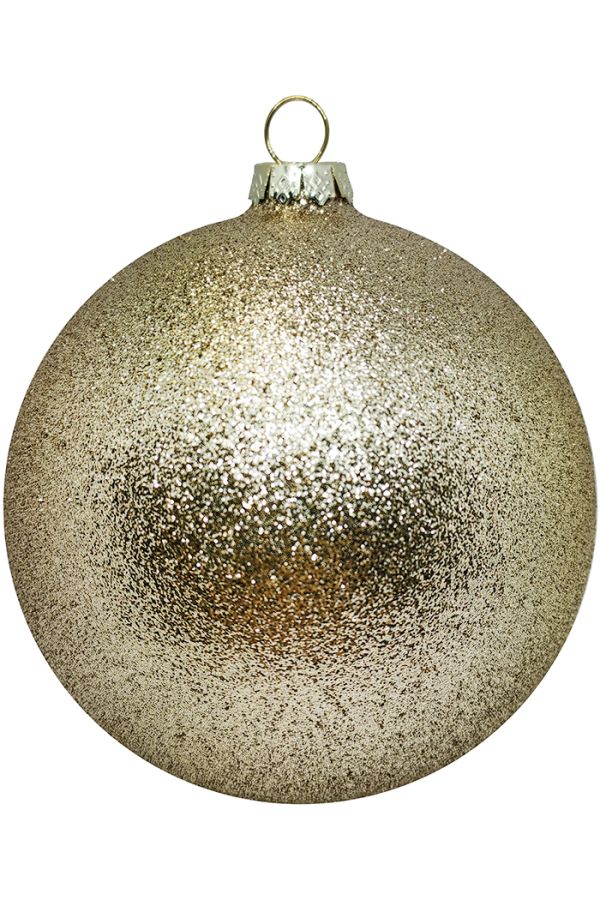 Пластиковый шар Искристый 11,5 и 13,5 см шампань