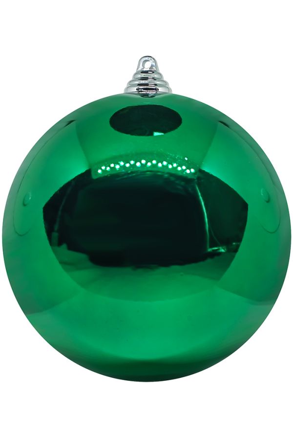 Шар пластиковый глянцевый от 12 до 25 см зеленый