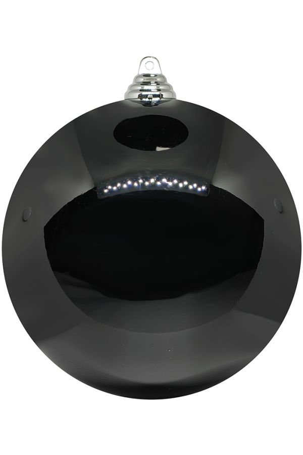 Шар пластиковый глянцевый от 12 до 25 см черный