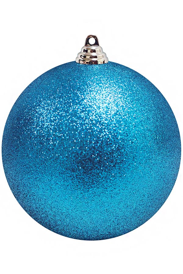 Пластиковый шар Искристый от 12 до 50 см голубой