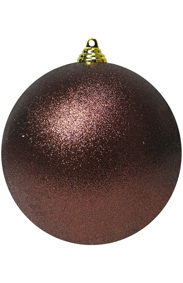 Пластиковый шар Искристый от 12 до 50 см коричневый