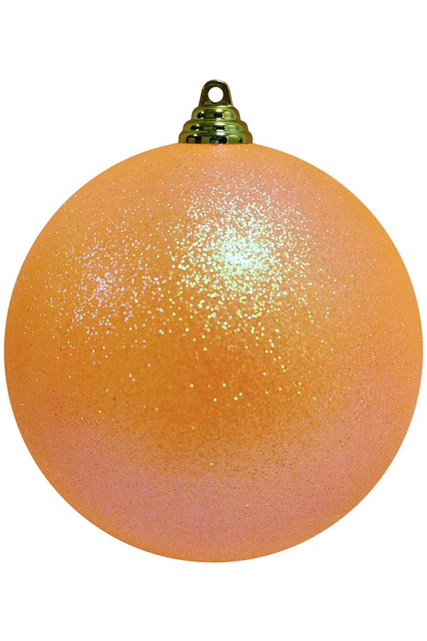 Пластиковый шар Искристый от 12 до 50 см оранжевый