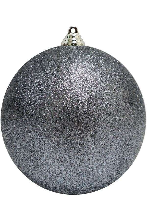 Пластиковый шар Искристый от 12 до 50 см серый