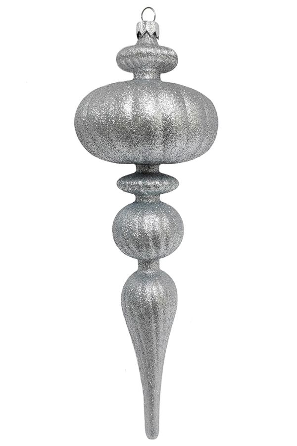 Украшение пластиковое Сосулька Версальская Искристая 30см