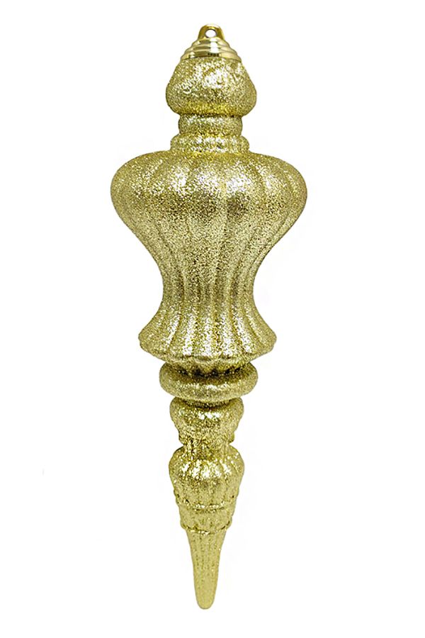 Украшение пластиковое Сосулька Изящная Искристая 30см