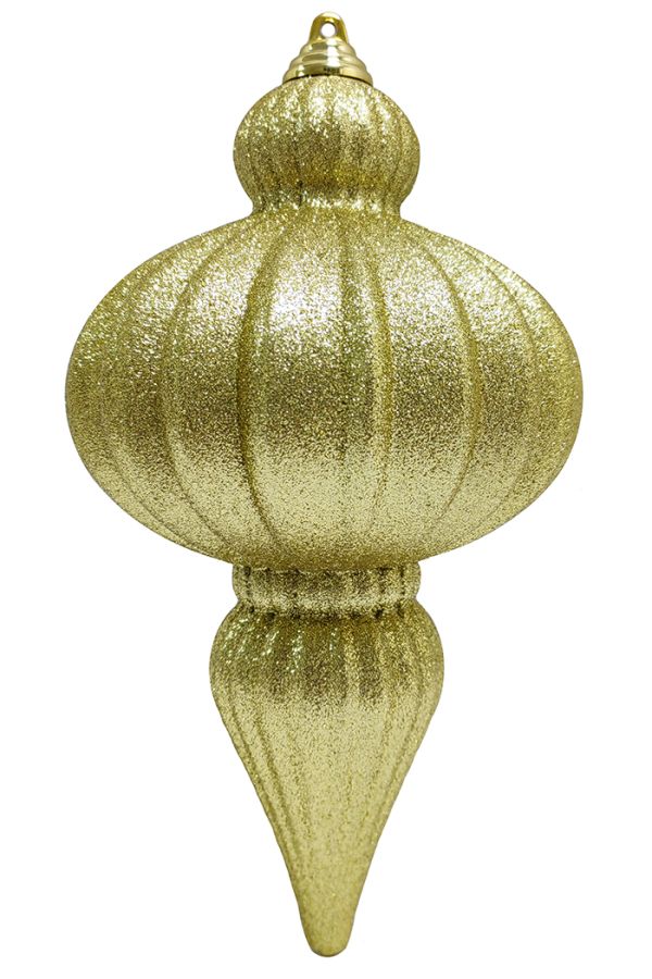 Украшение пластиковое Сосулька Ретро Искристая 25см