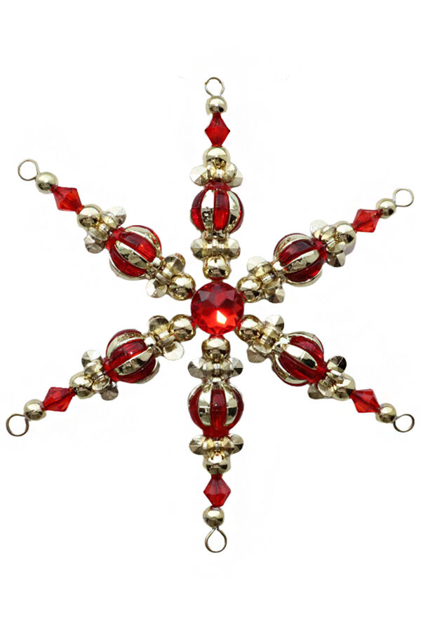 Елочное украшение Снежинка В10425