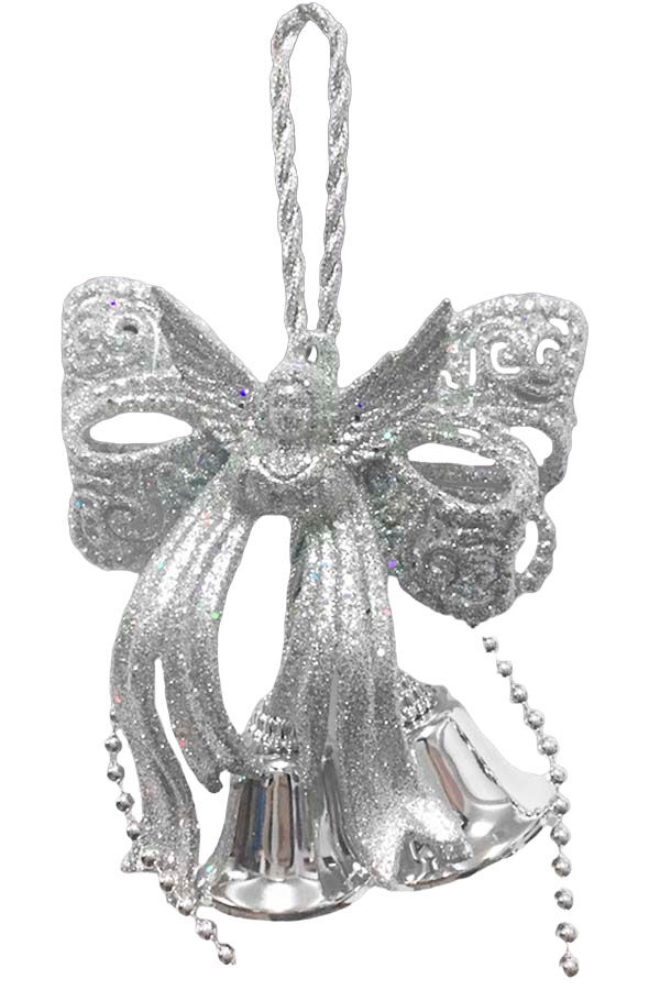 Елочное украшение Подвеска Бант с колокольчиками 162453