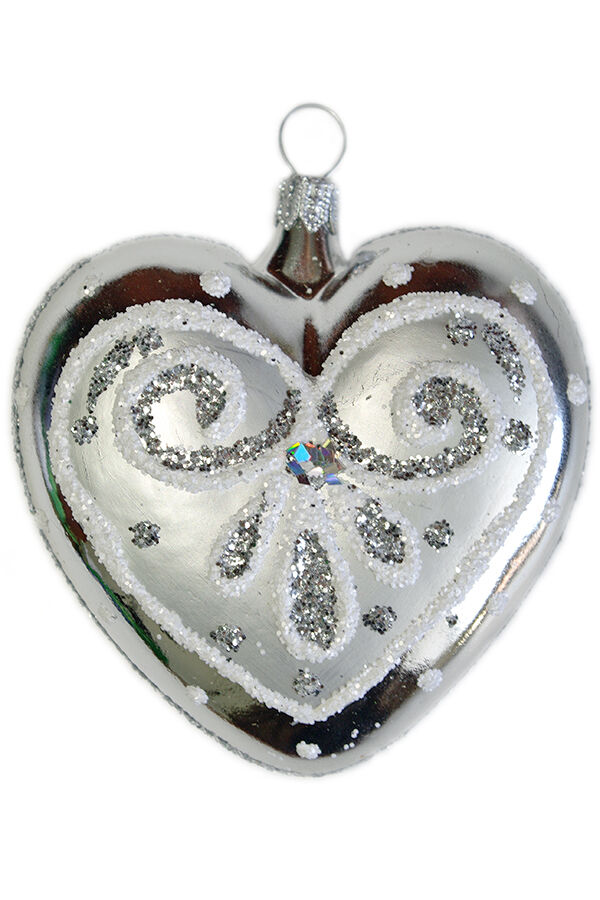 Елочное украшение Сердечко Мотив С1710