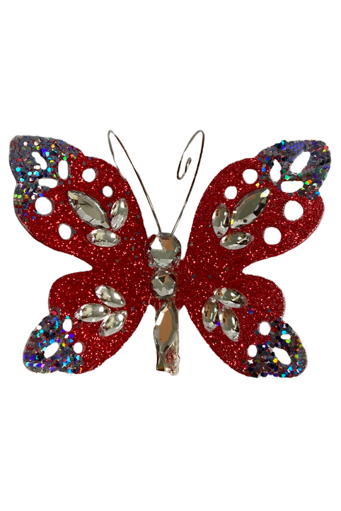 Елочное украшение бабочка Бали DM1824-3