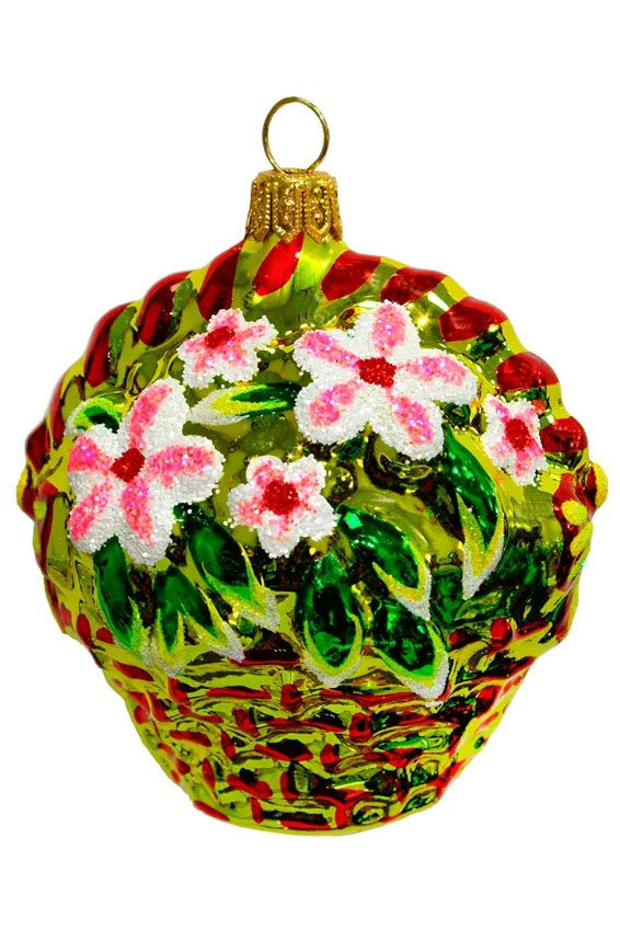 Елочное украшение Корзиночка подарочная С1872
