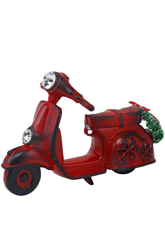 Елочное украшение Мотоцикл рождественский ретро 190131