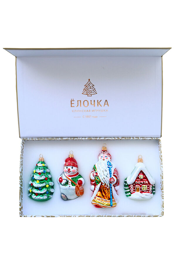 Набор елочных украшений Почта Деда Мороза С2304