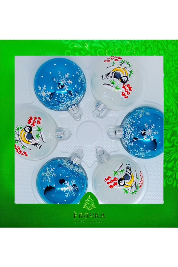 Набор елочных шаров Синички С2376