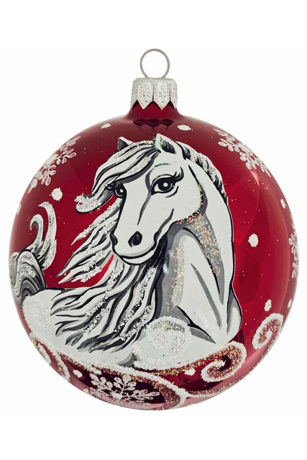 Елочный шар Лошадь Красуля С475