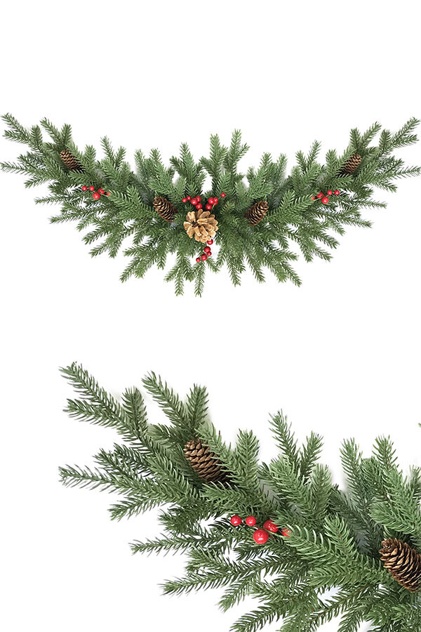 Сваг Mystery с шишками и ягодами 100см 60005/3-100-3