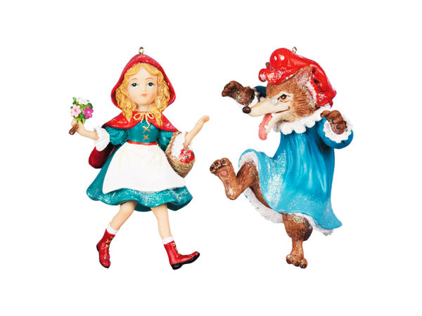 Ёлочное украшение Набор Красная Шапочка/Волк 78055-6