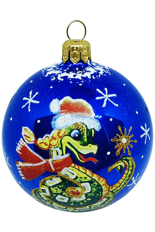 Елочный шар Змея Шарф С863зм