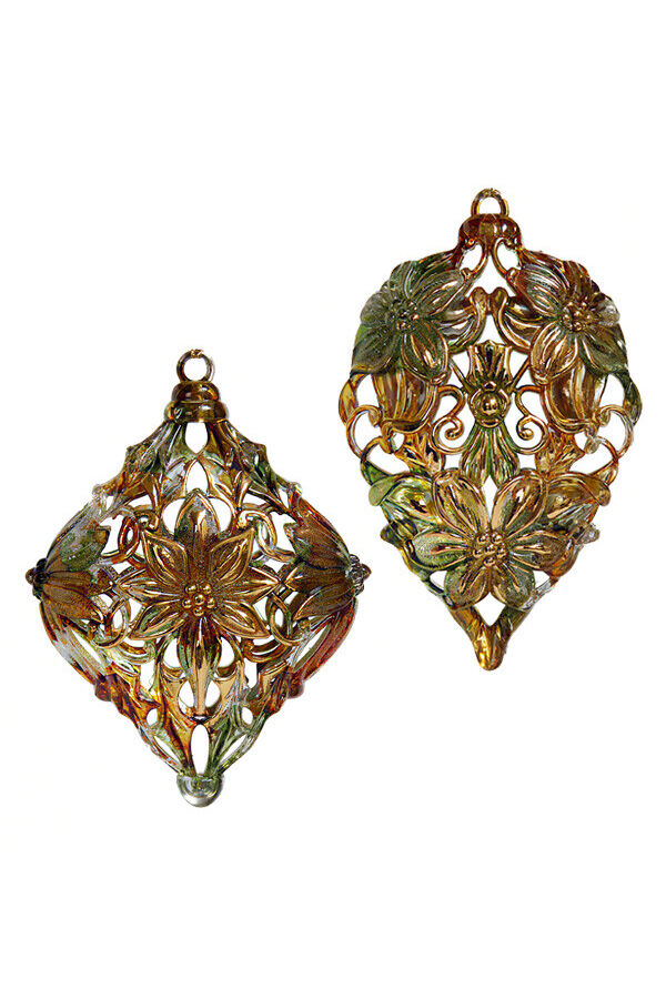 Цветочная фантазия 3D золотой янтарь AD1721BR