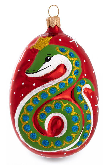 Елочная игрушка Зодиак Змея С1151зм 