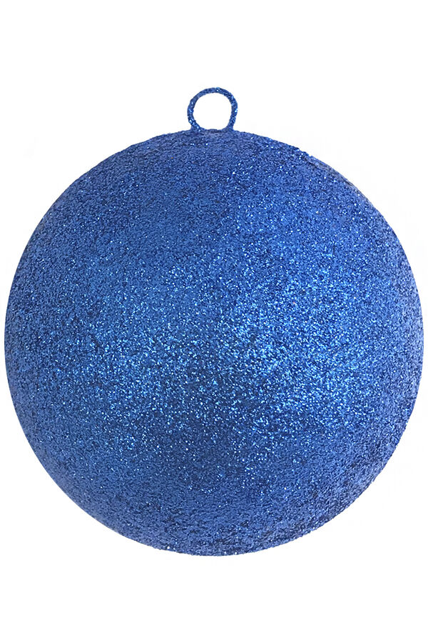 Шар Искристый пенополистирол 35см синий  