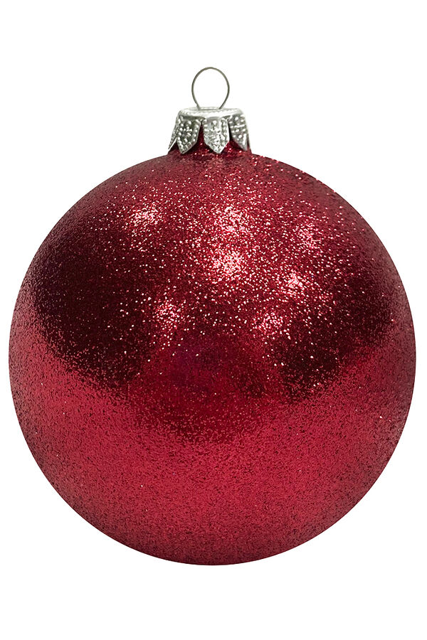 Пластиковый шар Искристый от 12 до 50 см красный