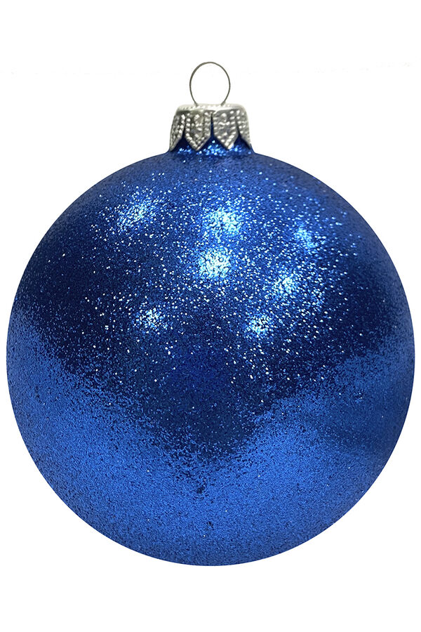 Пластиковый шар Искристый от 12 до 50 см синий