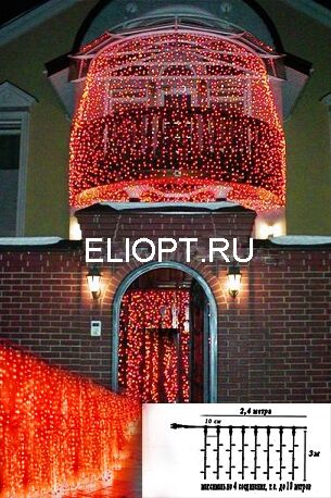 Световой занавес 2,4х1,5(h)м OLDCL625-TR-E