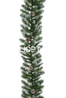 Гирлянда Императорская заснеженная 180см 77002-180