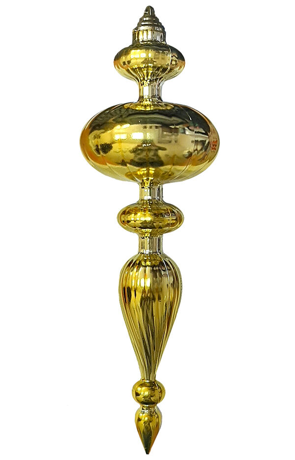 Новогоднее украшение Подвеска золото 35см #8